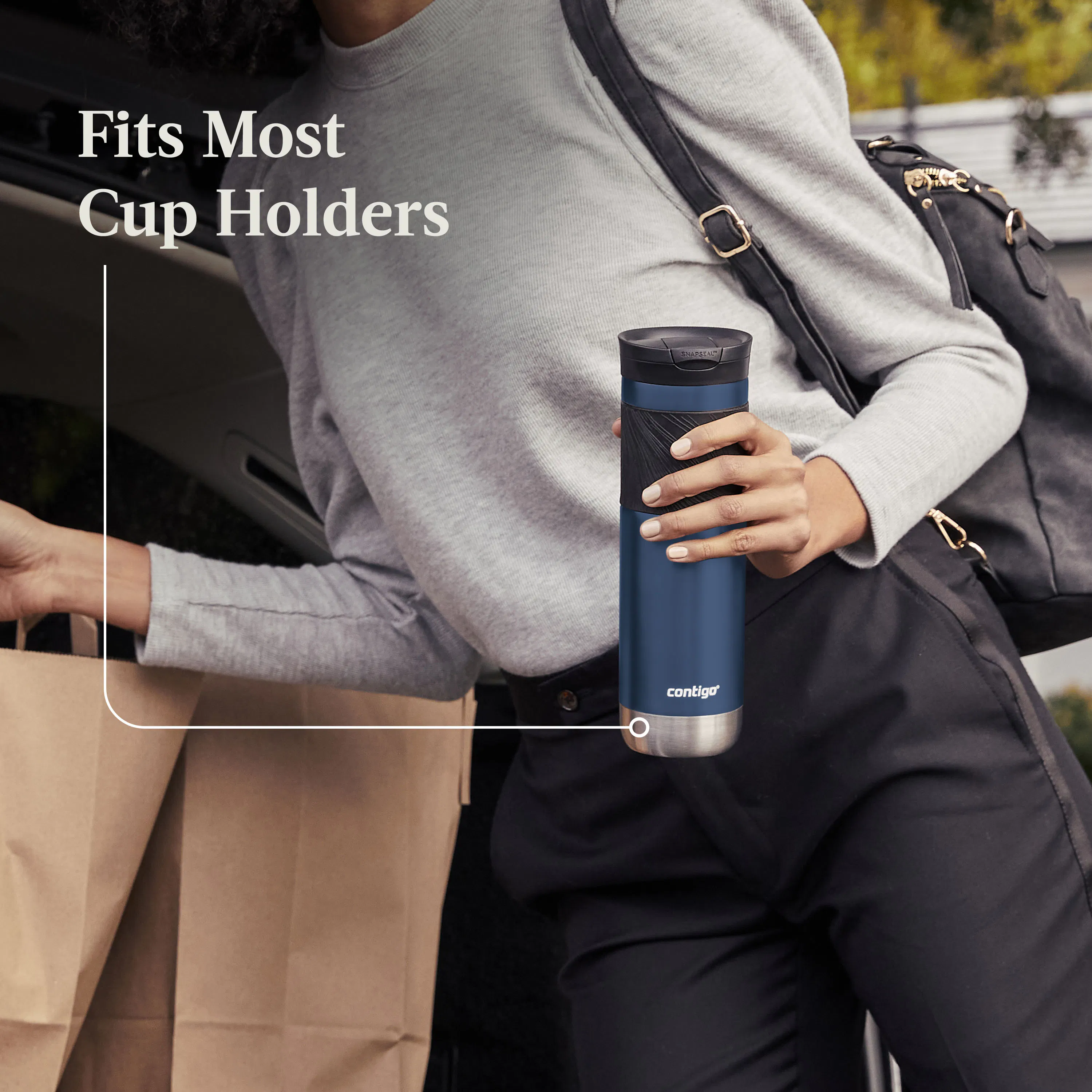 Contigo Byron 2.0 Stainless Steel Travel Mug with SNAPSEAL Lid and Grip, 24oz