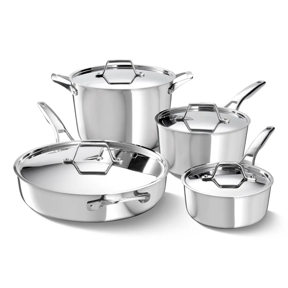 Premier Stainless Steel 8-Piece Cookware Set