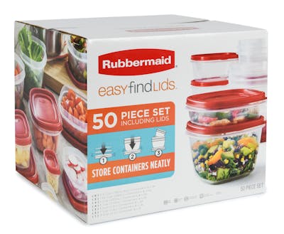 Ensemble de récipients d'entreposage pour les aliments EasyFindLidsMC