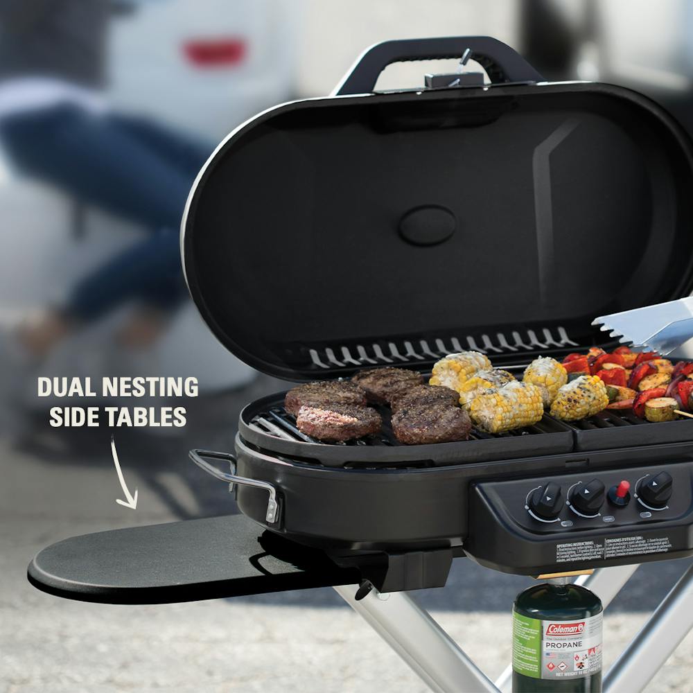 Road Trip Camping Grill Coleman RoadTrip® 225 Portable Tabletop Propane Grill Coleman