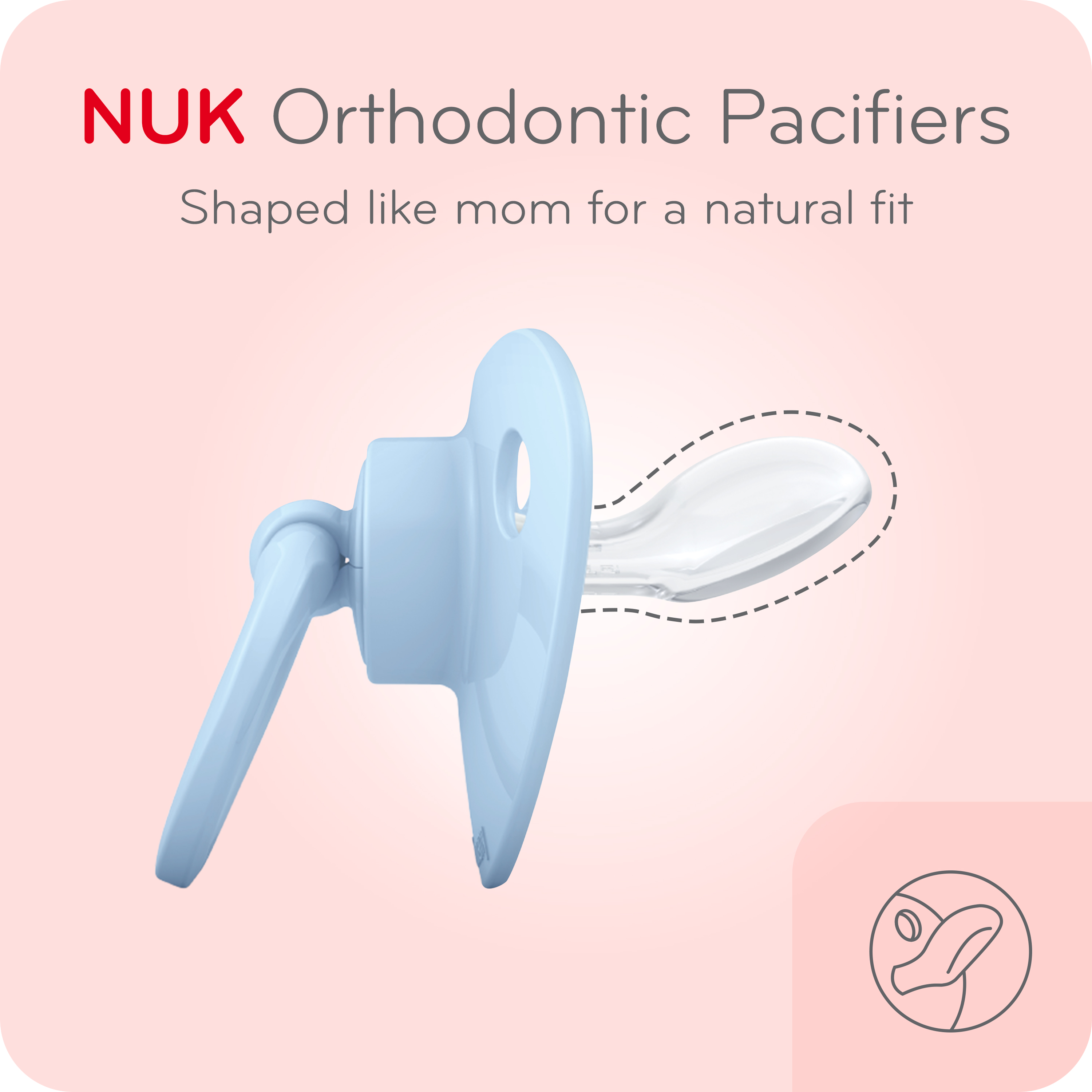 NUK® Glow-in-the-Dark Classic Orthodontic Pacifiers, 0-6 months | NUK