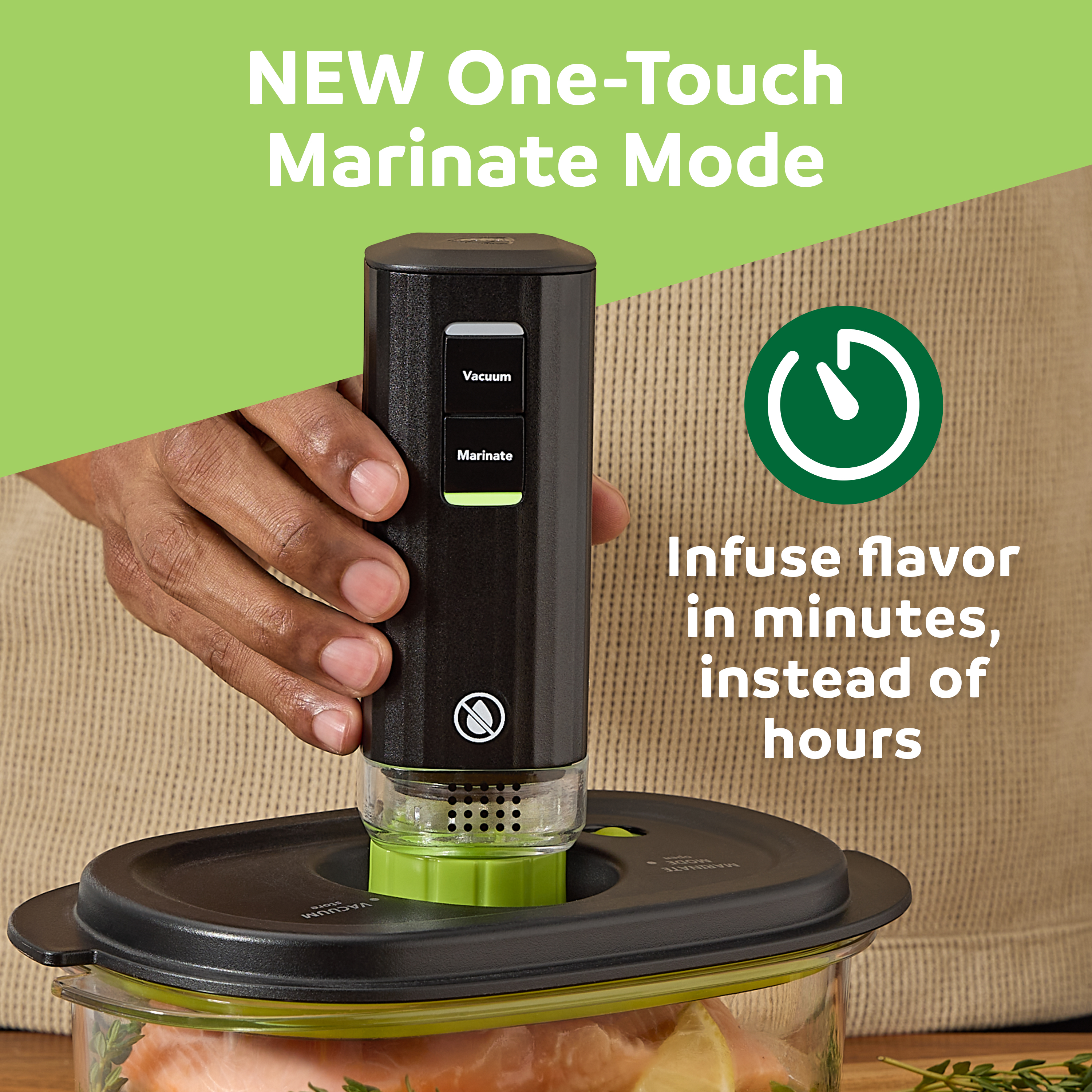 FoodSaver Mini Handheld Vacuum Sealer, Marinate Setting, Cordless