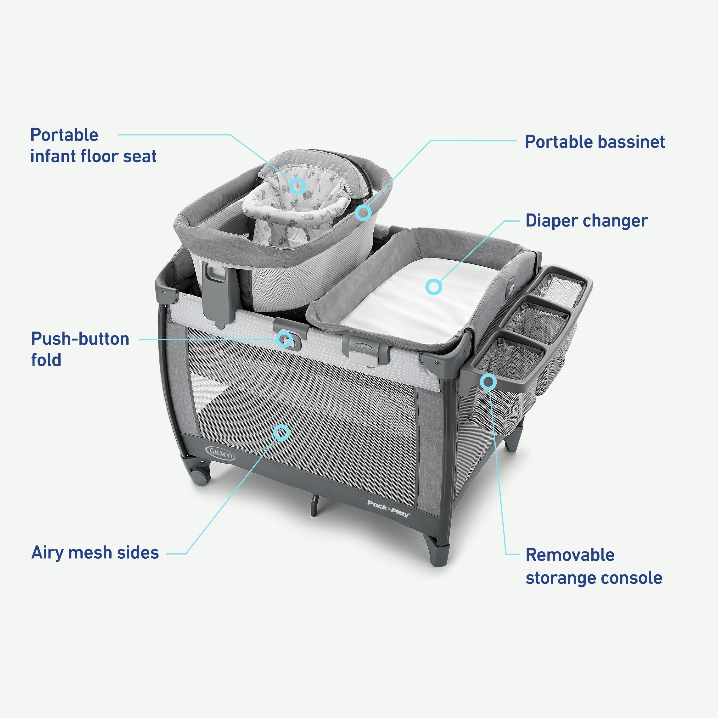 Honey Joy Bassinet Pack And Play Folded Up Graco Pack 'n Play