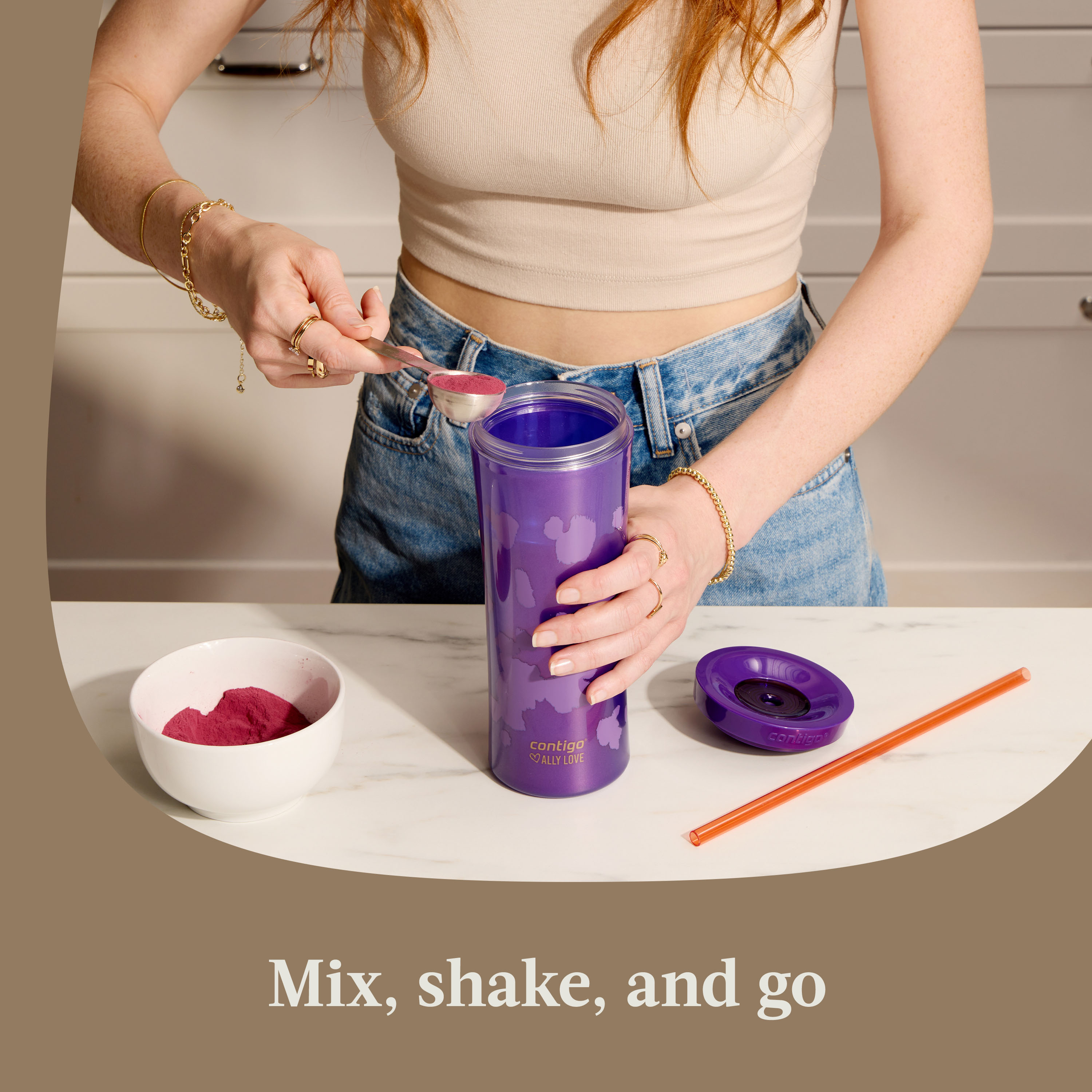 Contigo® x Ally Love Streeterville AUTOCLOSE® Shake & Go® Tumbler