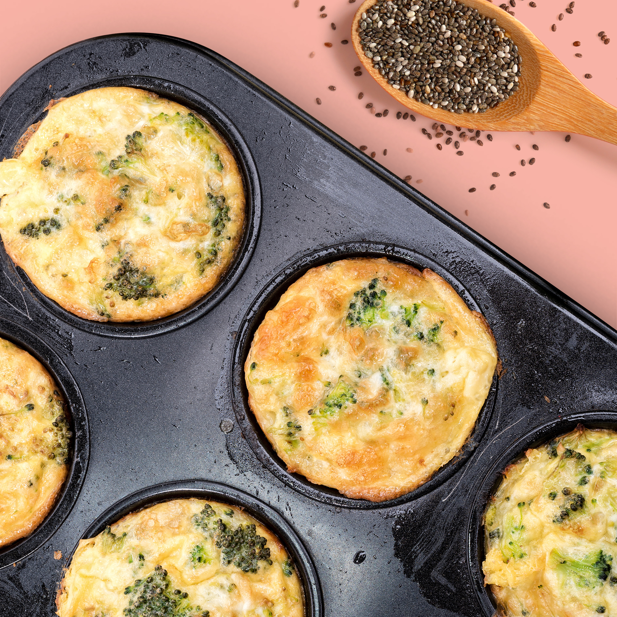 veggie chia muffins