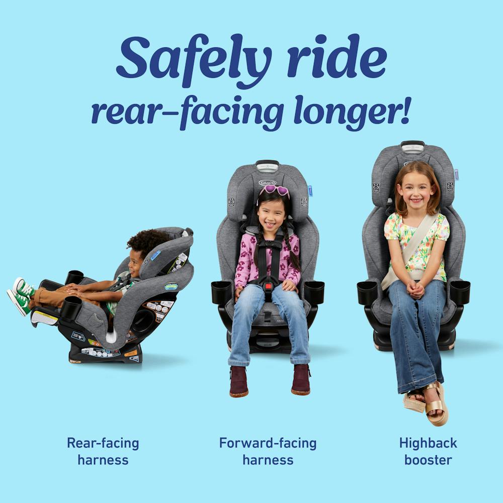 Rear Facing Graco Extend2fit Booster Extend2Fit® 3-in-1 Car Seat
