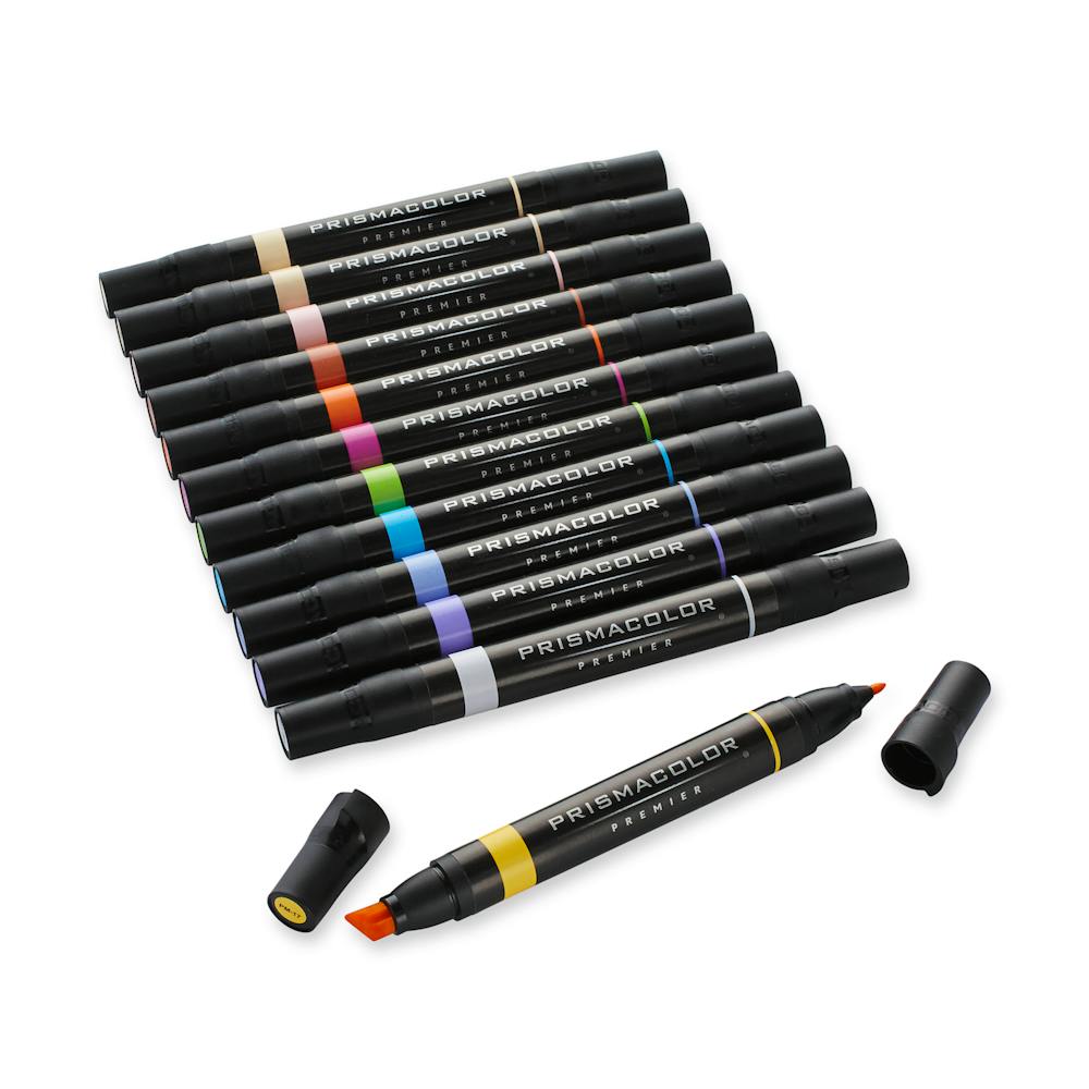 Premier® Dual-Ended Art Marker Sets, Fine and Chisel Tip Prismacolor