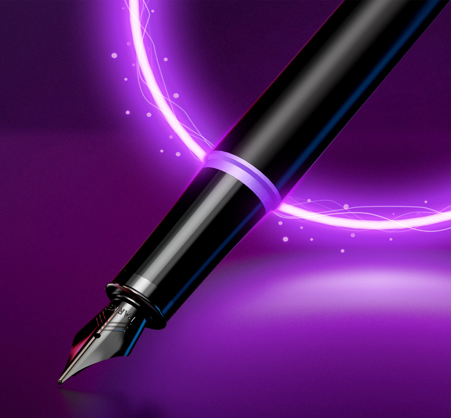 Parker IM Professionals Tintenroller Mit Gravur – Schwarze Mine, Geschenkbox, Personalisierbar (blau/schwarz)