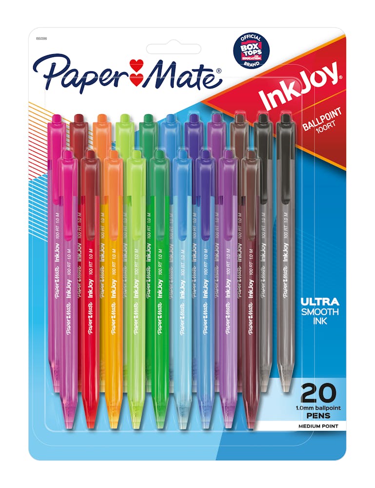 Paper Mate InkJoy 100RT Retractable Ballpoint Pens, Medium Point (1.0mm ...