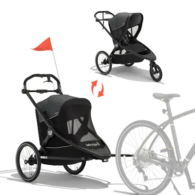 city prix&trade; jogger x bike trailer x shield bundle