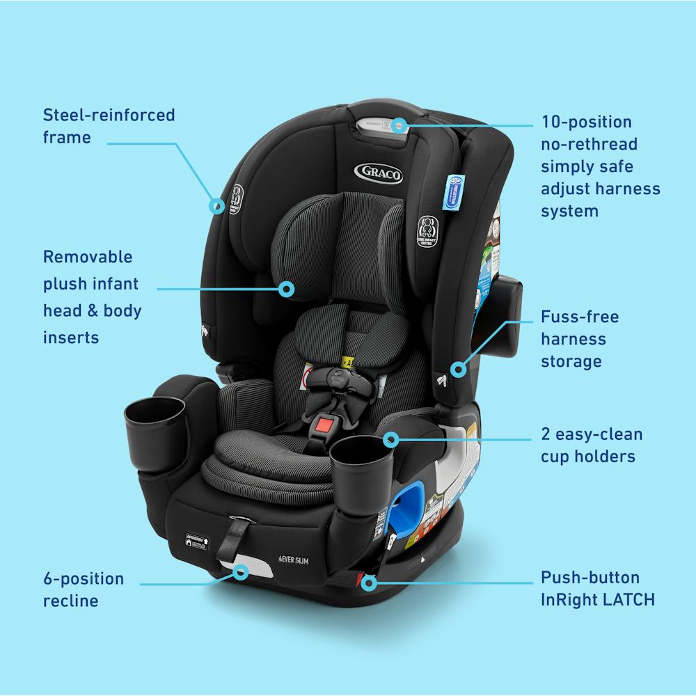 Graco 4ever Weight Limit For Car Seats 4Ever® DLX Slim 4-in-1 Car Seat