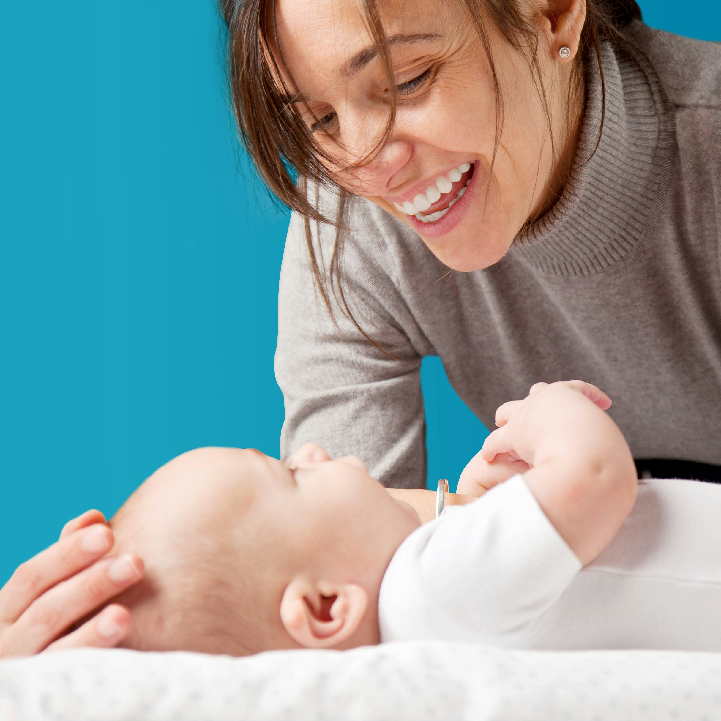 baby with mother info tile