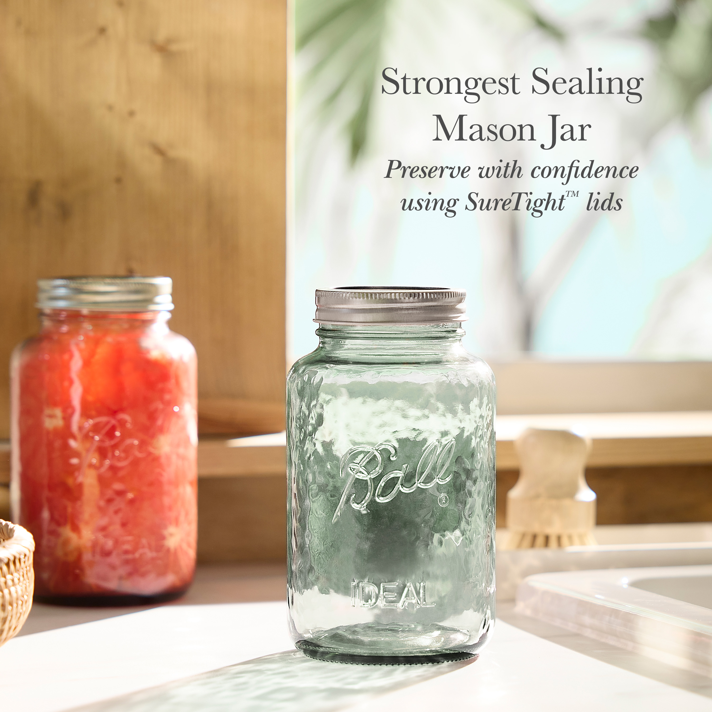 ballメイソンジャー32oz green2個&16oz4個のセット Amazon.co.jp: Ball (ボール) メイソンジャー 32オンス 広口