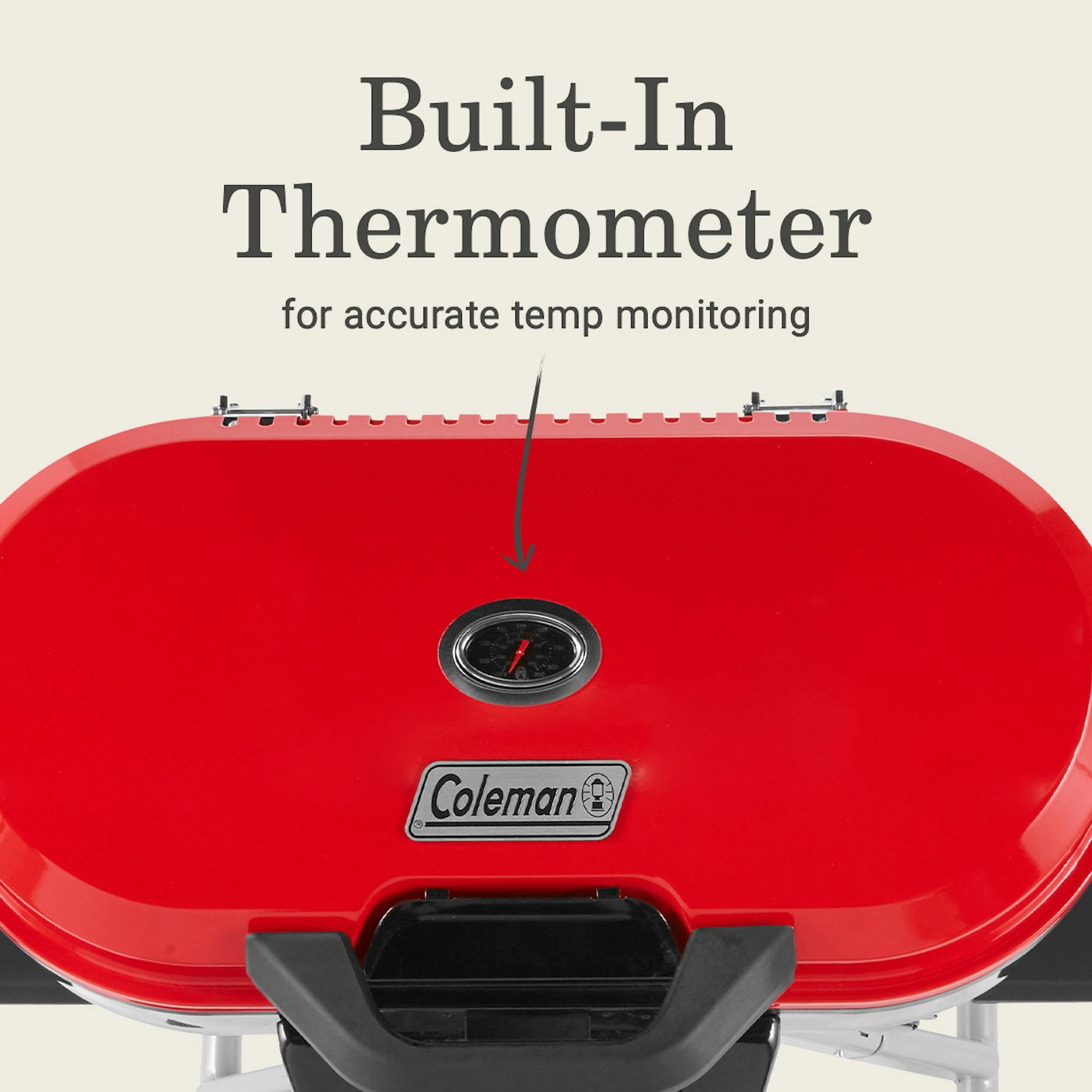 Coleman RoadTrip Grill XE-II レッド Coleman Road trip 285-Sq in Red Portable Grill in the