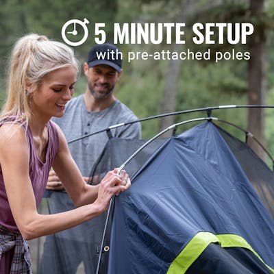 setting up tent