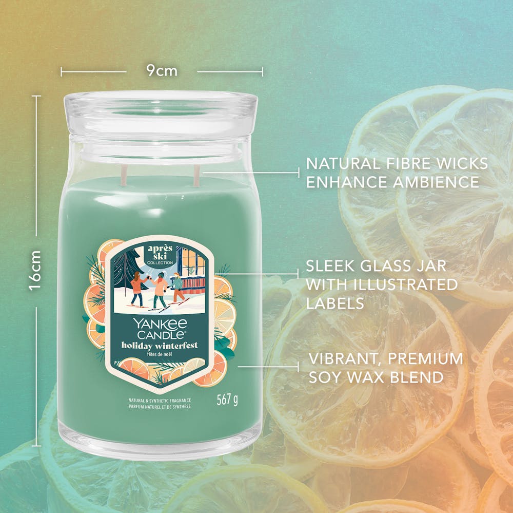 Holiday Winterfest Signature Large Jar Candle Signature Large