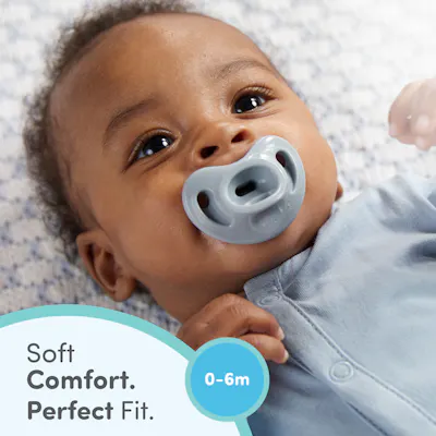 NUK&reg; First Choice Comfy&trade; 100% Silicone Pacifier, 0-6 months