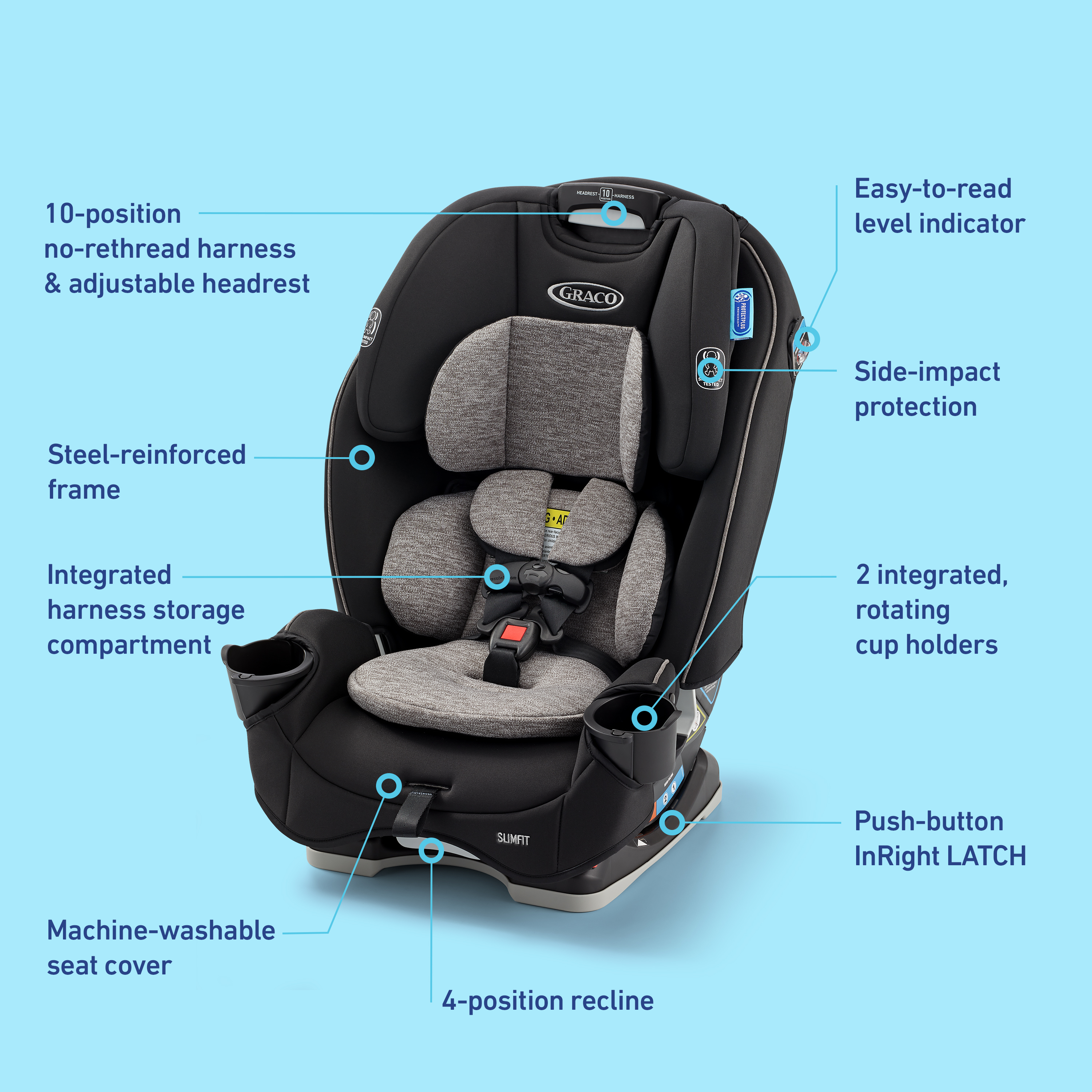 Infant Car Car Seat With Easy Adjustable Straps Baby Trend EZ-Lift Plus Infant  Car Seat