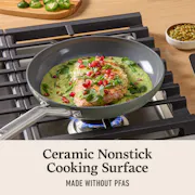 Calphalon® Ceramic Nonstick 12-Piece Cookware Set, Silver Ash