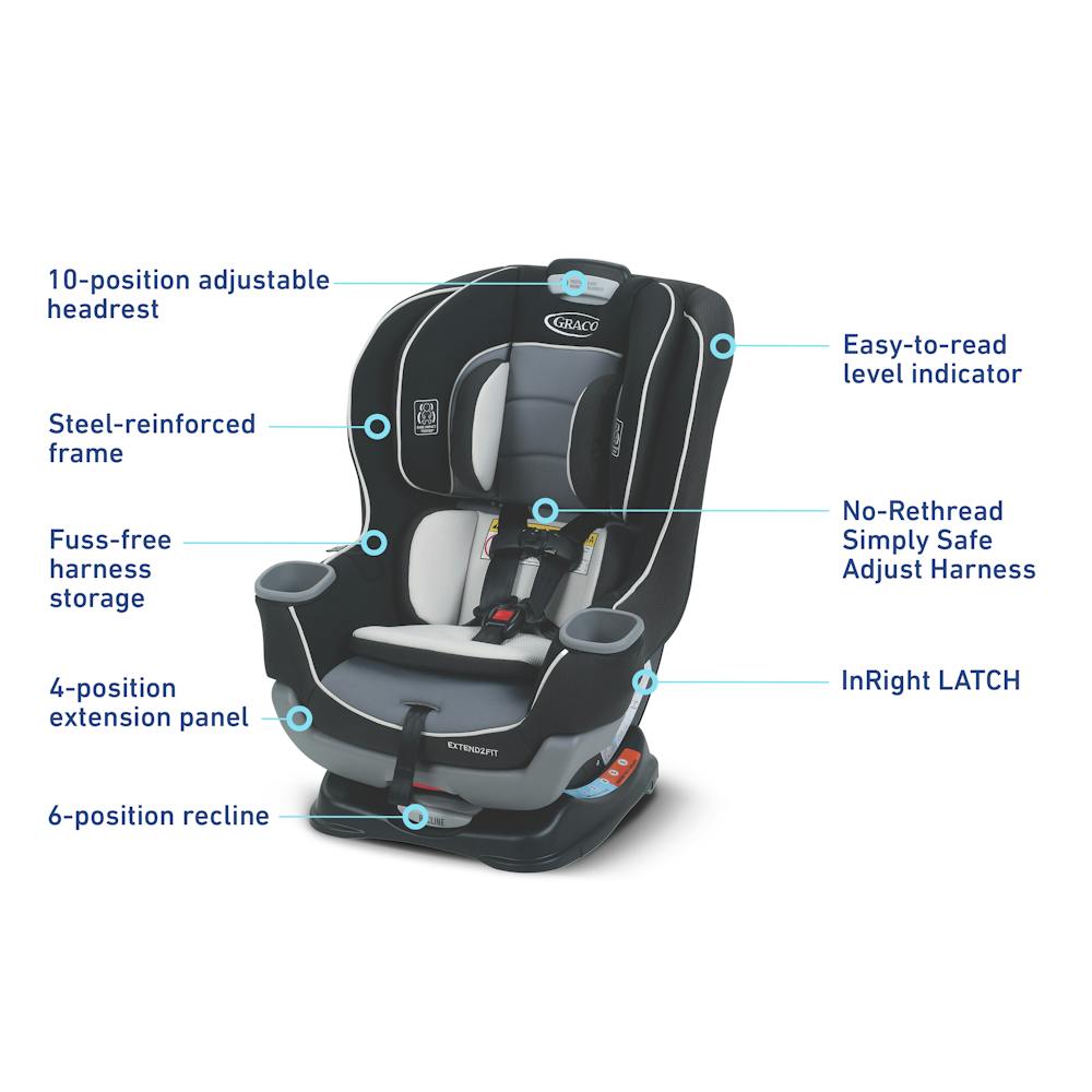 Graco Extend2fit Front Facing Car Seat Height And Weight Graco