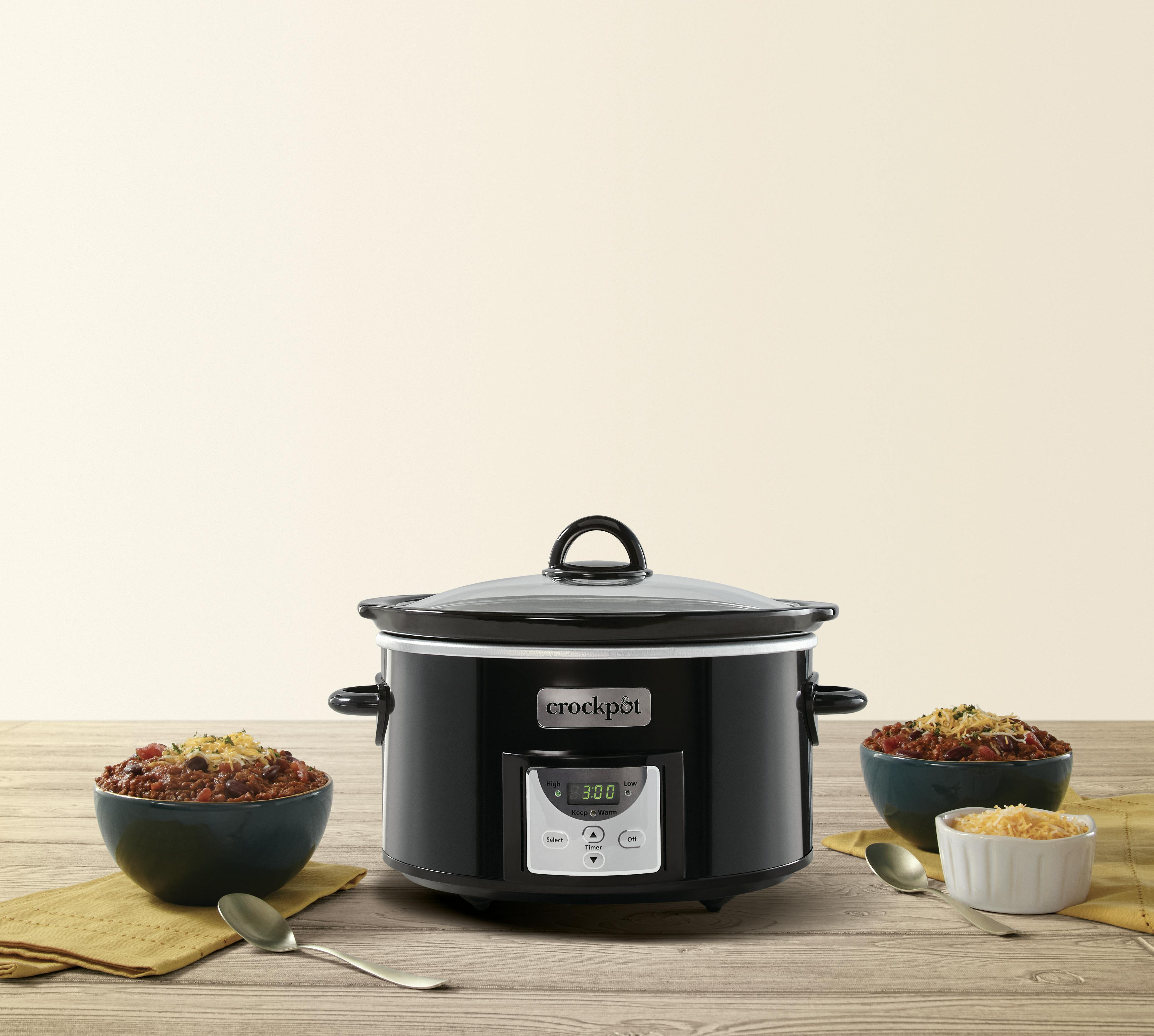 Crock-Pot® 4-Quart Digital Countdown Slow Cooker, Black Crock-Pot
