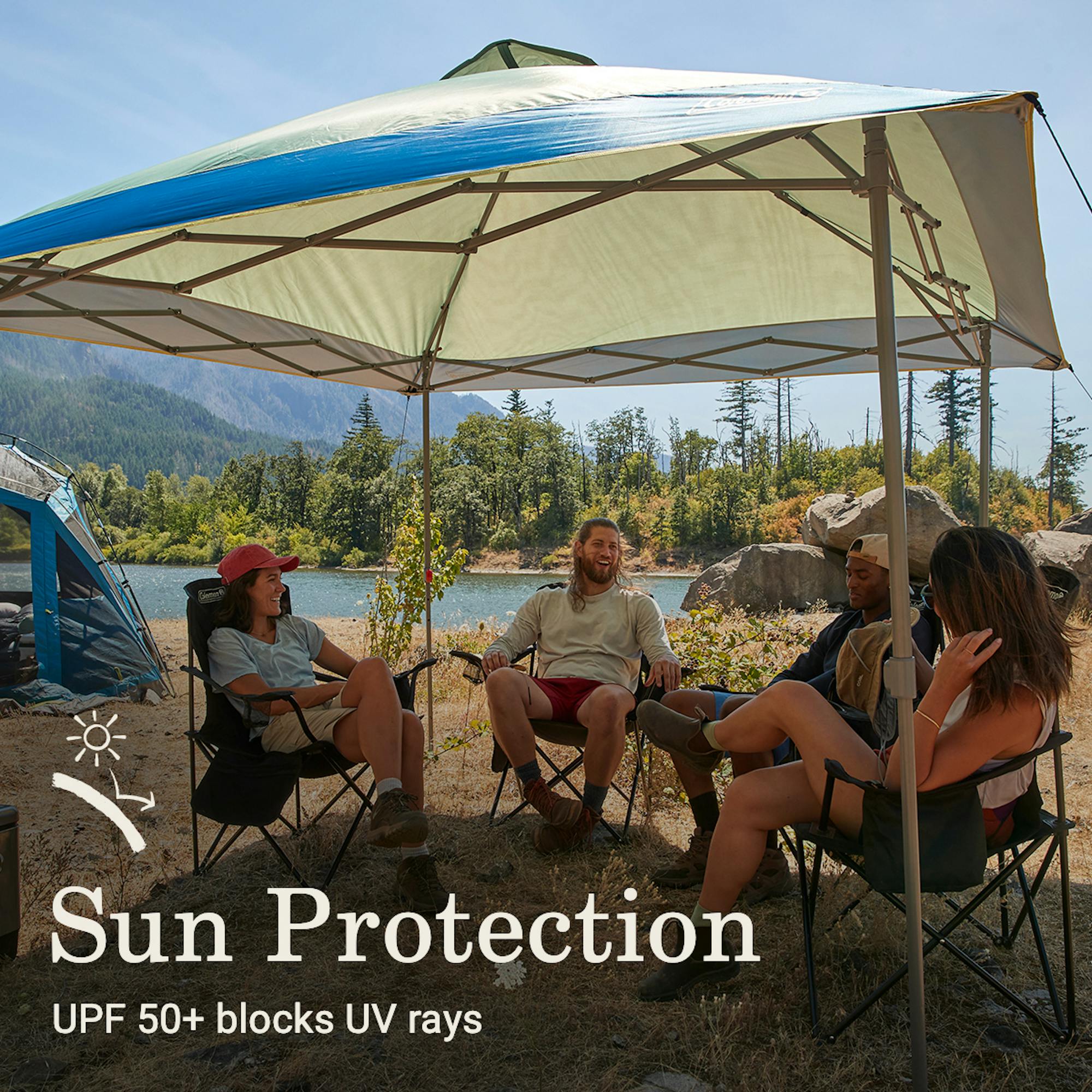 コールマン 396cm × 396cmCOLEMAN 13X13 SHELTER Coleman Instant Light 13x13 Camp Sunshade, Pop-Up, Tailgate