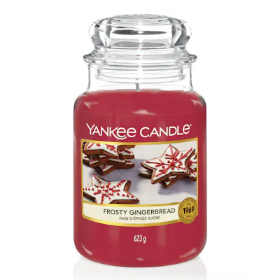 Frosty Gingerbread Candle