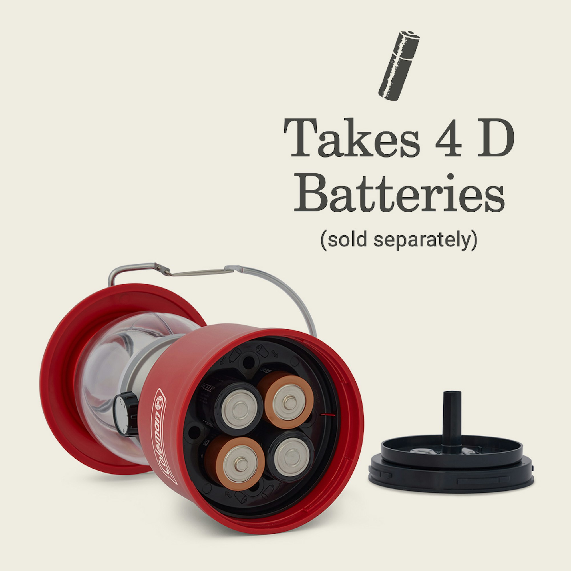 Coleman Classic 500 Lumens LED Lantern, Red | Coleman
