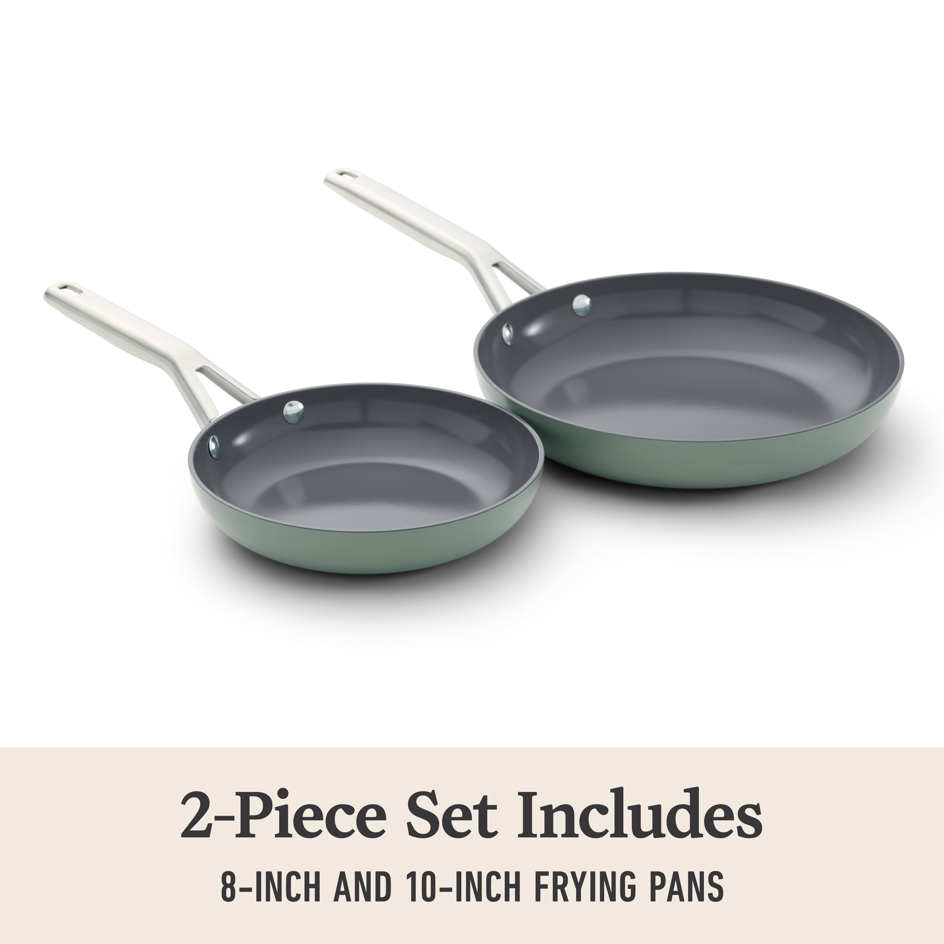Calphalon Ceramic Nonstick 8" and 10" Frying Pan Set - Thumbnail 4