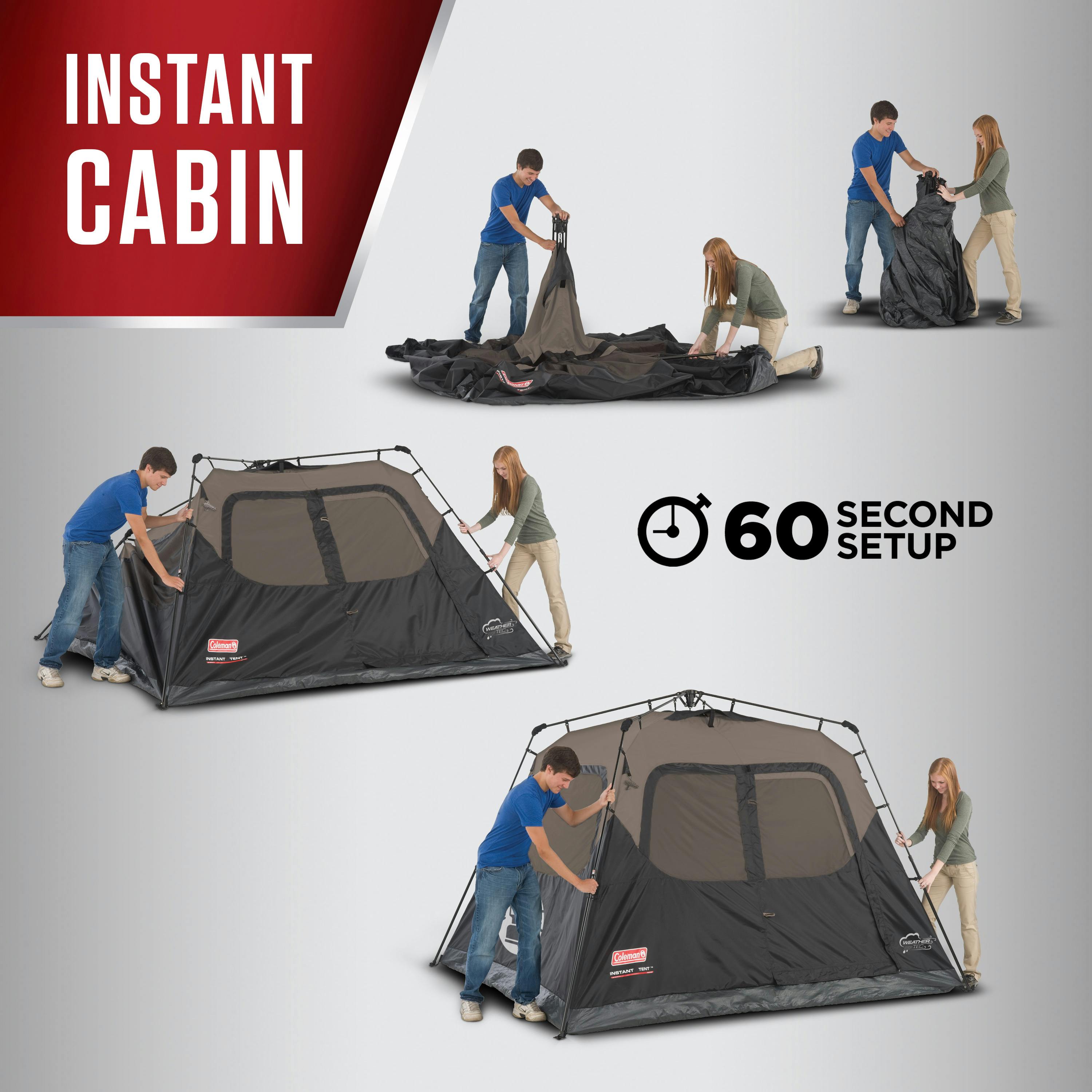 Coleman Instant Tent ブラウン/ブラック　6人 Amazon.com : Coleman Instant Tent with 1-Minute Setup, 4/6/8