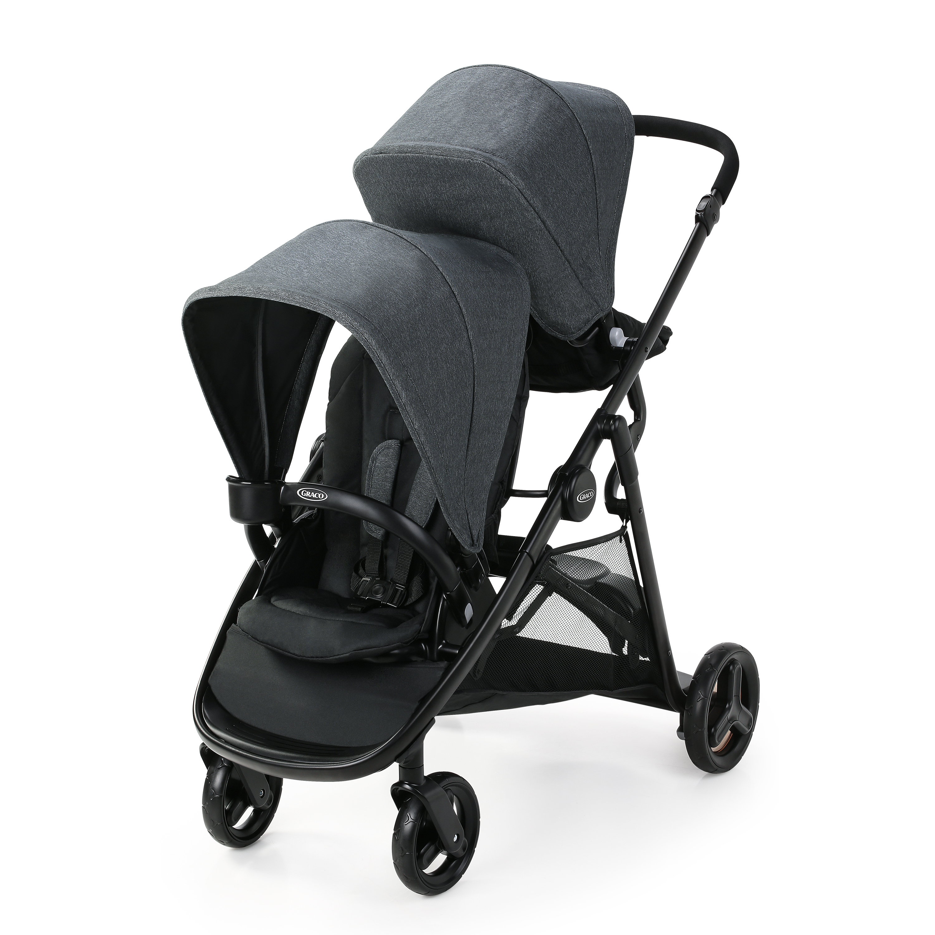 Double stroller with infant seat attachment hotsell