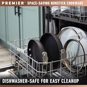 Premier™ Space-Saving Hard-Anodized Nonstick Cookware, 10-Piece Pots and Pans Set