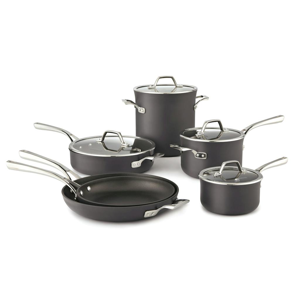 Williams-Sonoma Elite Hard-Anodized Nonstick 10-Piece Set | Calphalon