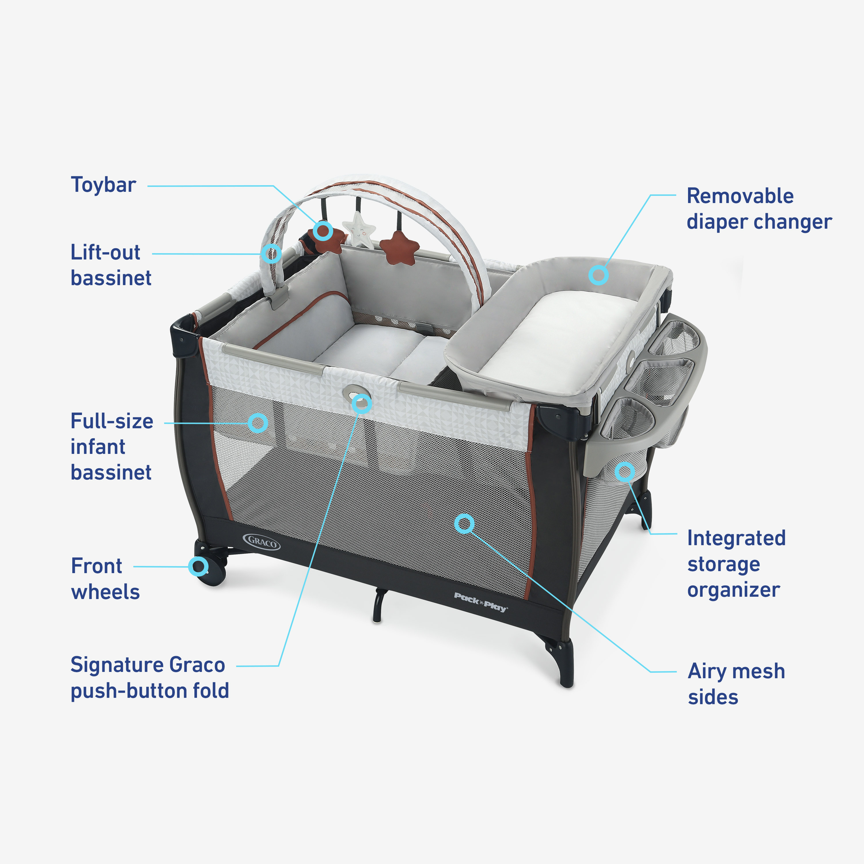 Pack and play bassinet mattress best sale