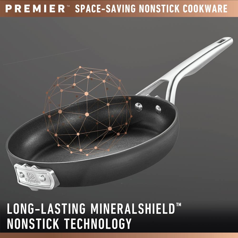 Premier™ Space-Saving Hard-Anodized Nonstick 5-Quart Saute Pan