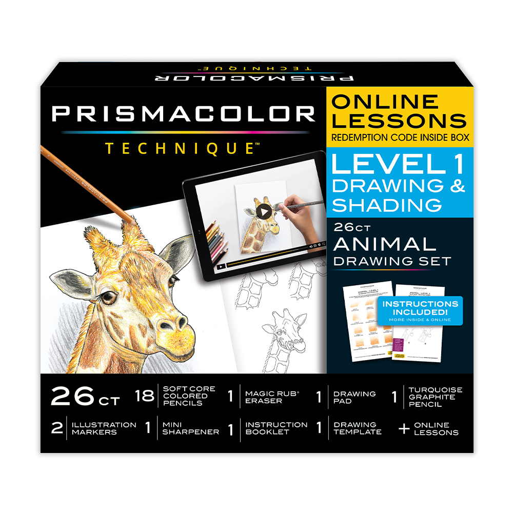 PrismaColor Technique Level 2024 1, 2, 3 Drawing Sets Plus Online Lessons