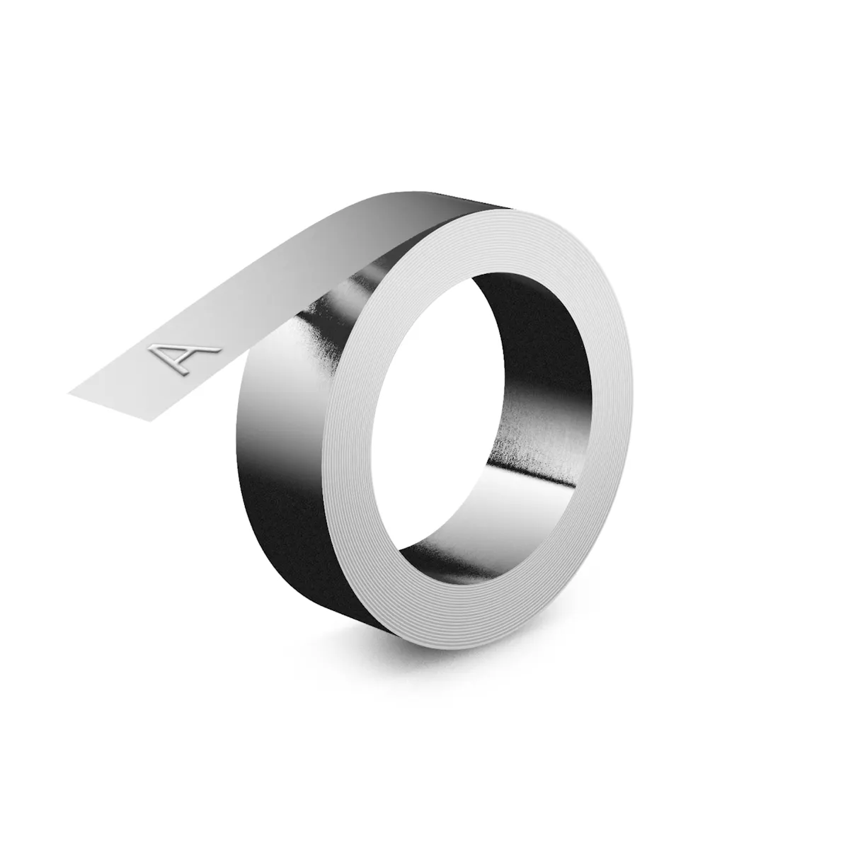 Product image for DYMO 31000 1/2IN. Aluminum Embossing Tape (w/o Adhesive) 16' long