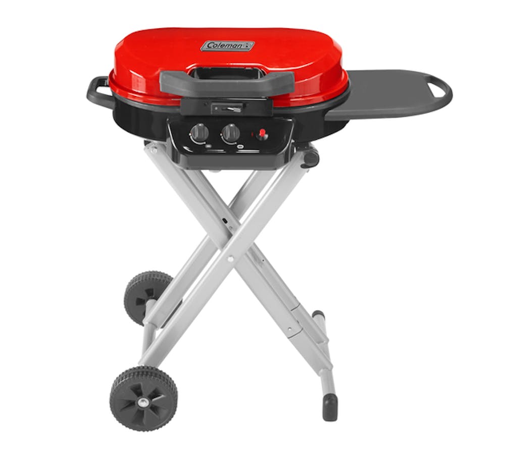 Coleman RoadTrip Grill XE-II レッド Coleman Road trip 285-Sq in Red Portable Grill in the