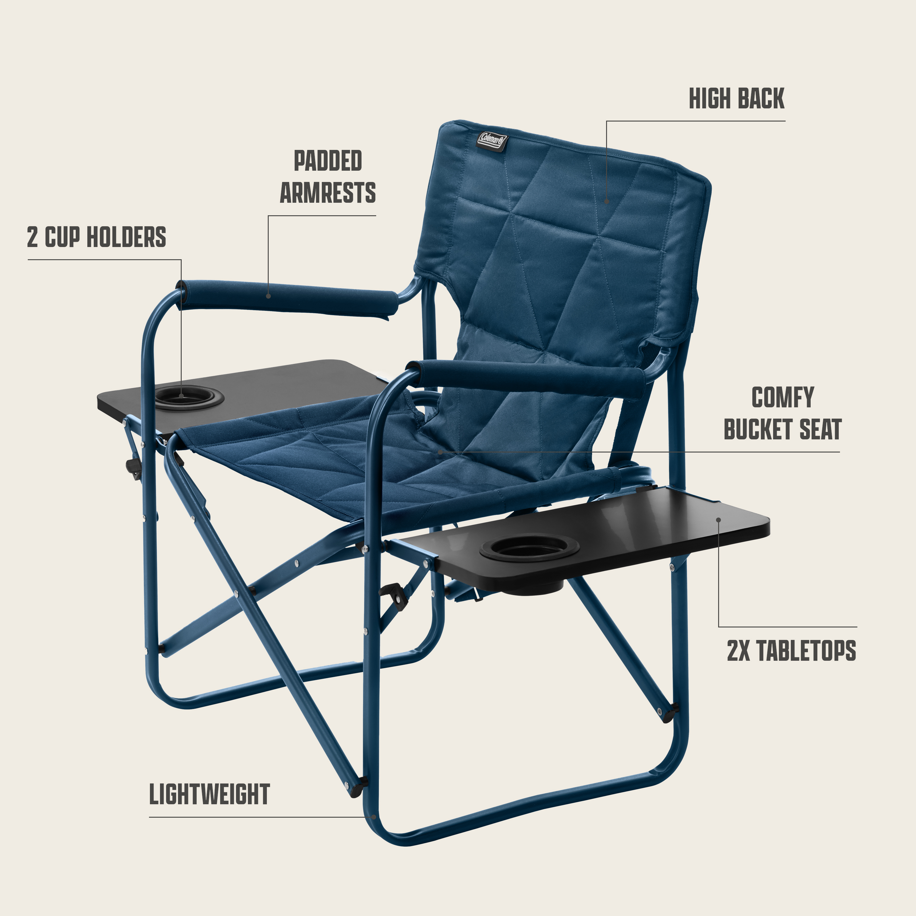 Flex 'N Go™ Chair 2 Tables Sapphire | Coleman
