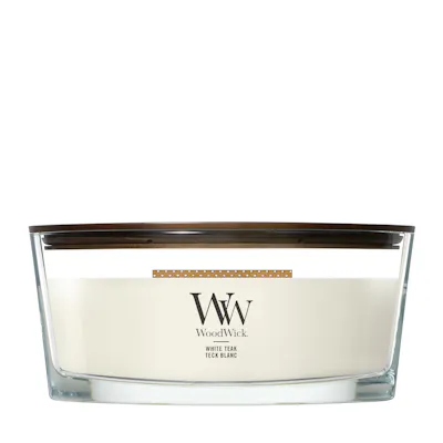 White Teak Candle