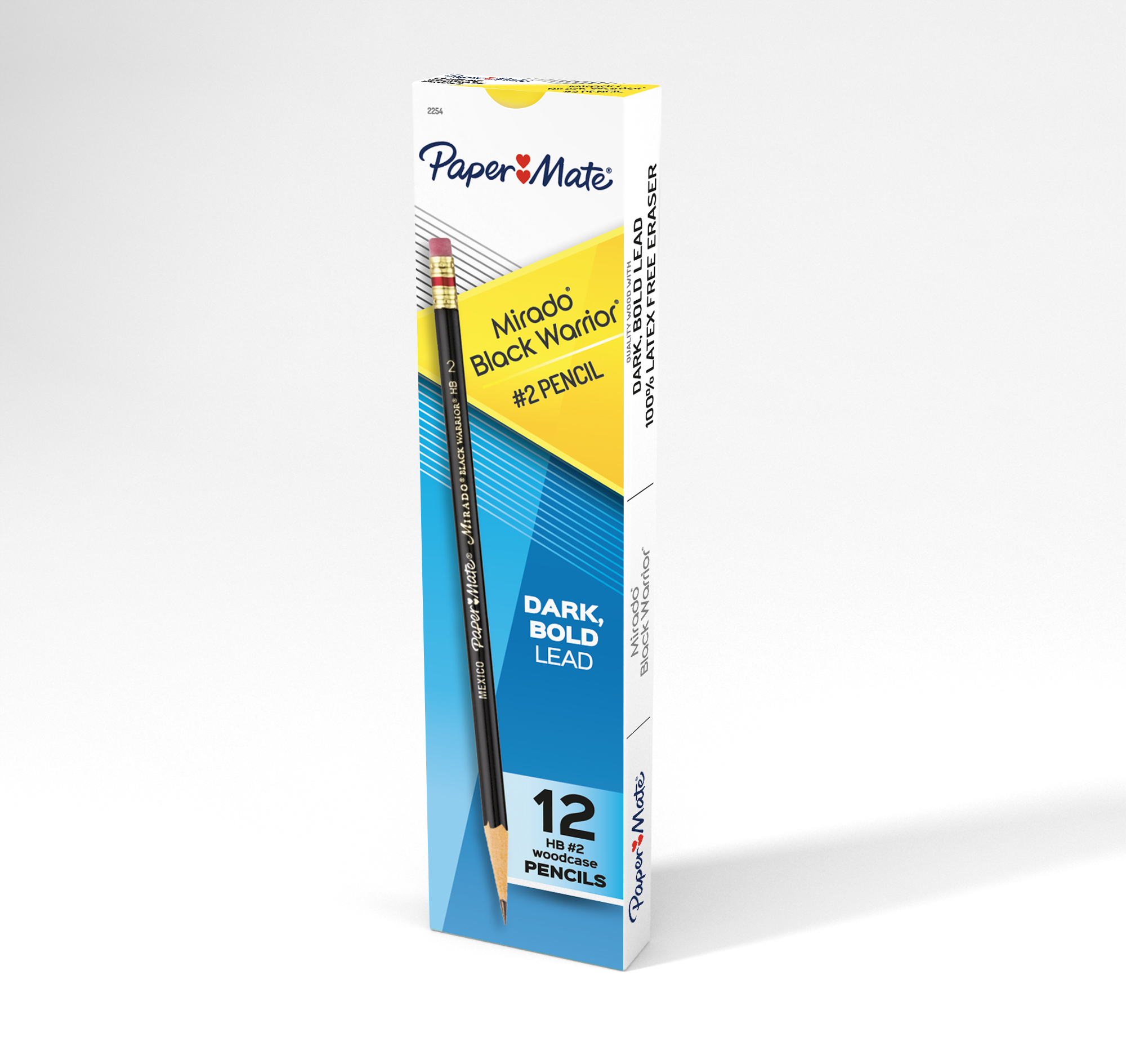 Paper Mate Mirado Black Warrior Woodcase Pencils, HB #2 lead