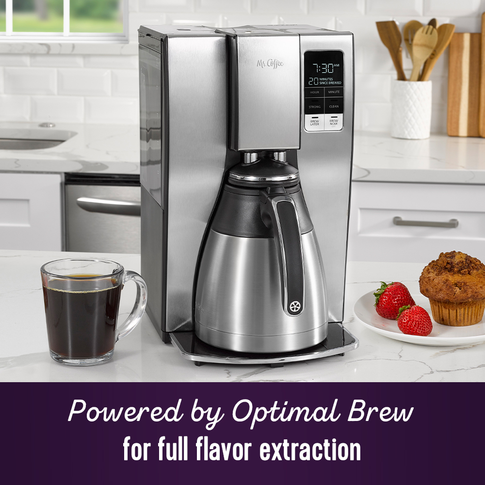 Mr. Coffee Stainless Steel 10 Cup Programmable Coffee Maker Mr