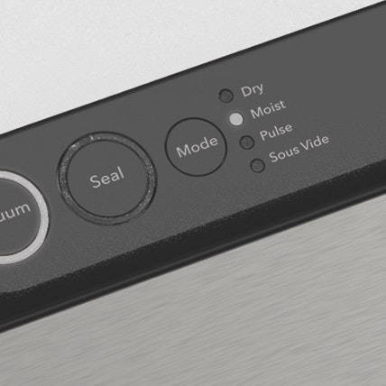 Vacuum sealer for food user panel