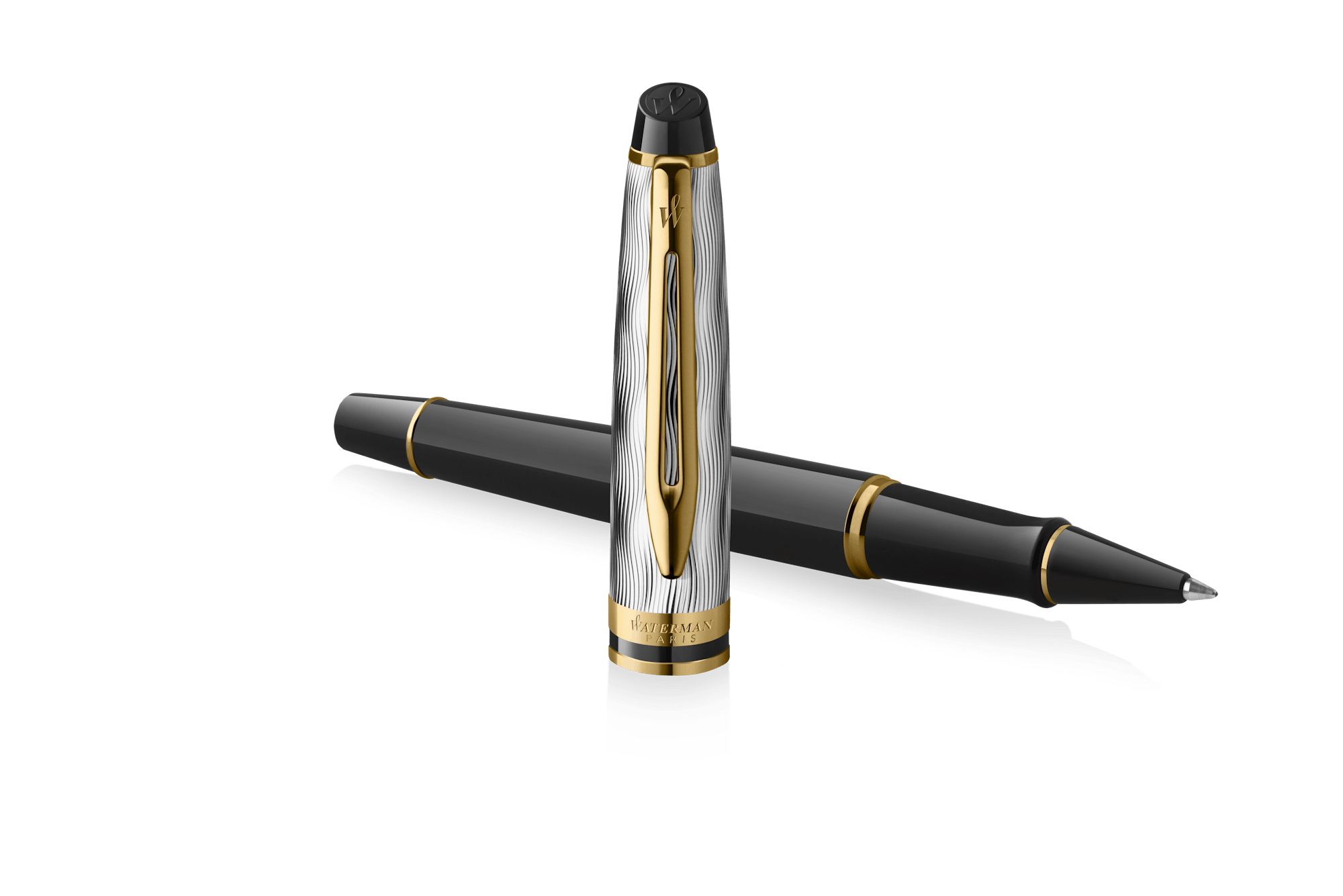 Waterman store Prestige Roller Ball Pen with 2 Waterman ink refills and originL box