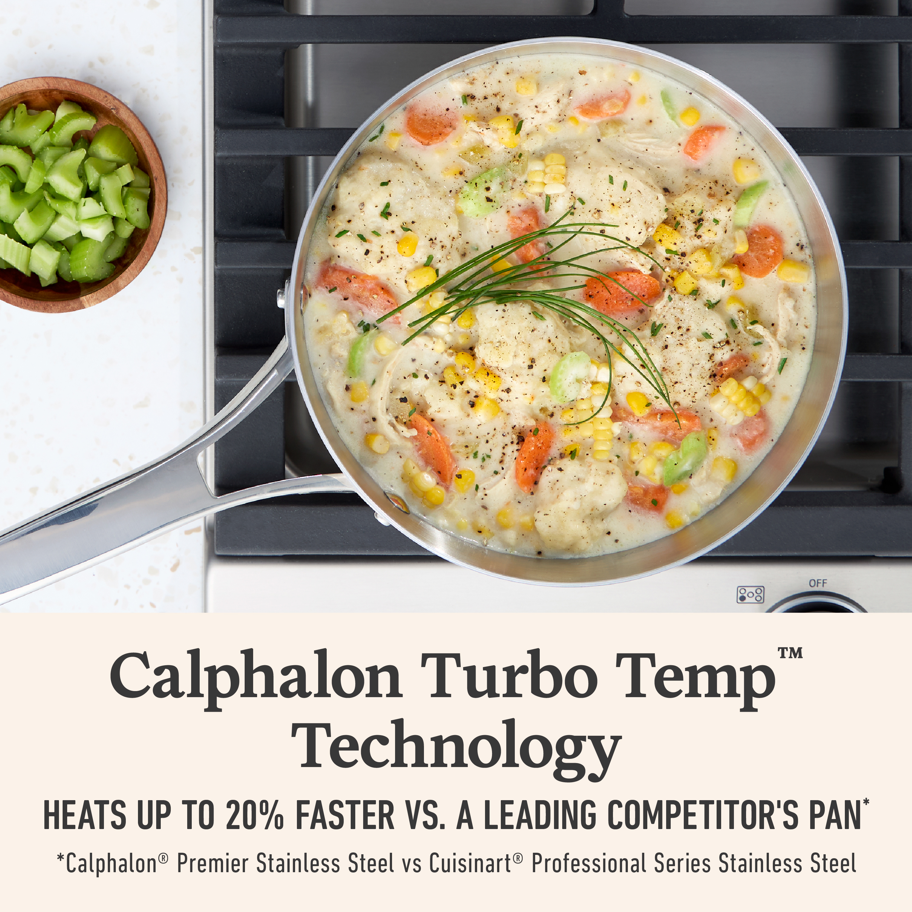 Premier Stainless Steel 2.5-Qt Sauce Pan with Lid - Thumbnail 3