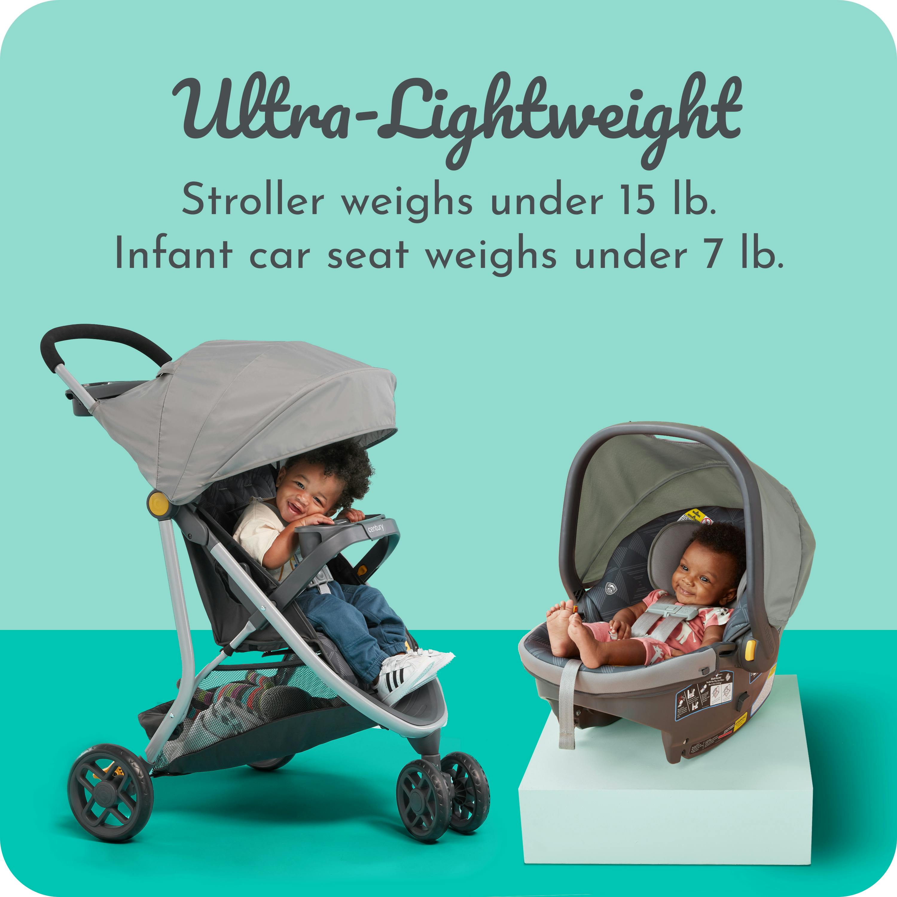 Travel System Light Weight Baby Stroller Century® Stroll On™