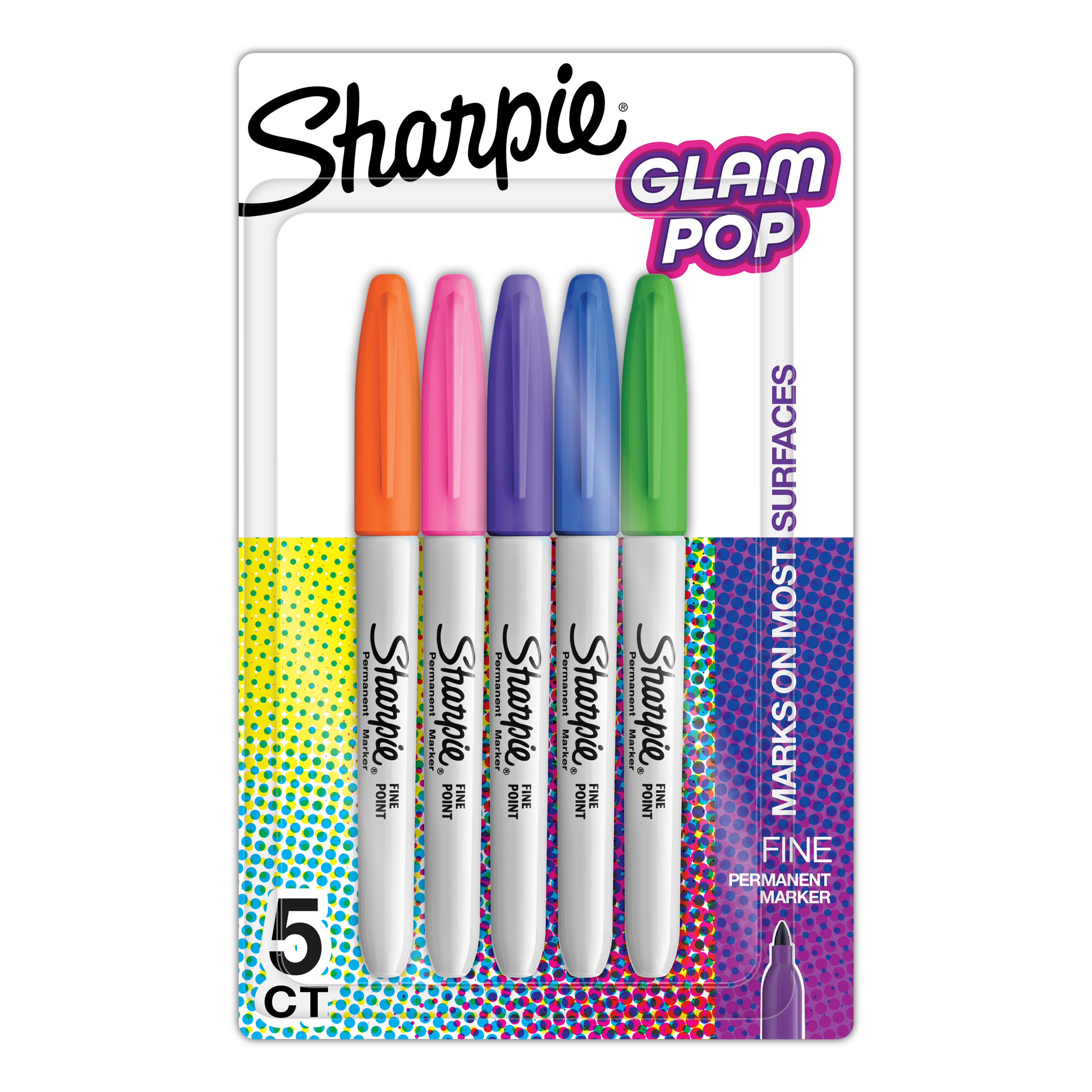 Sharpie Glam Pop Permanent Markers Fine Point Sharpie