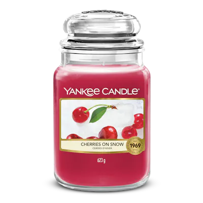 Cherries on Snow Candle