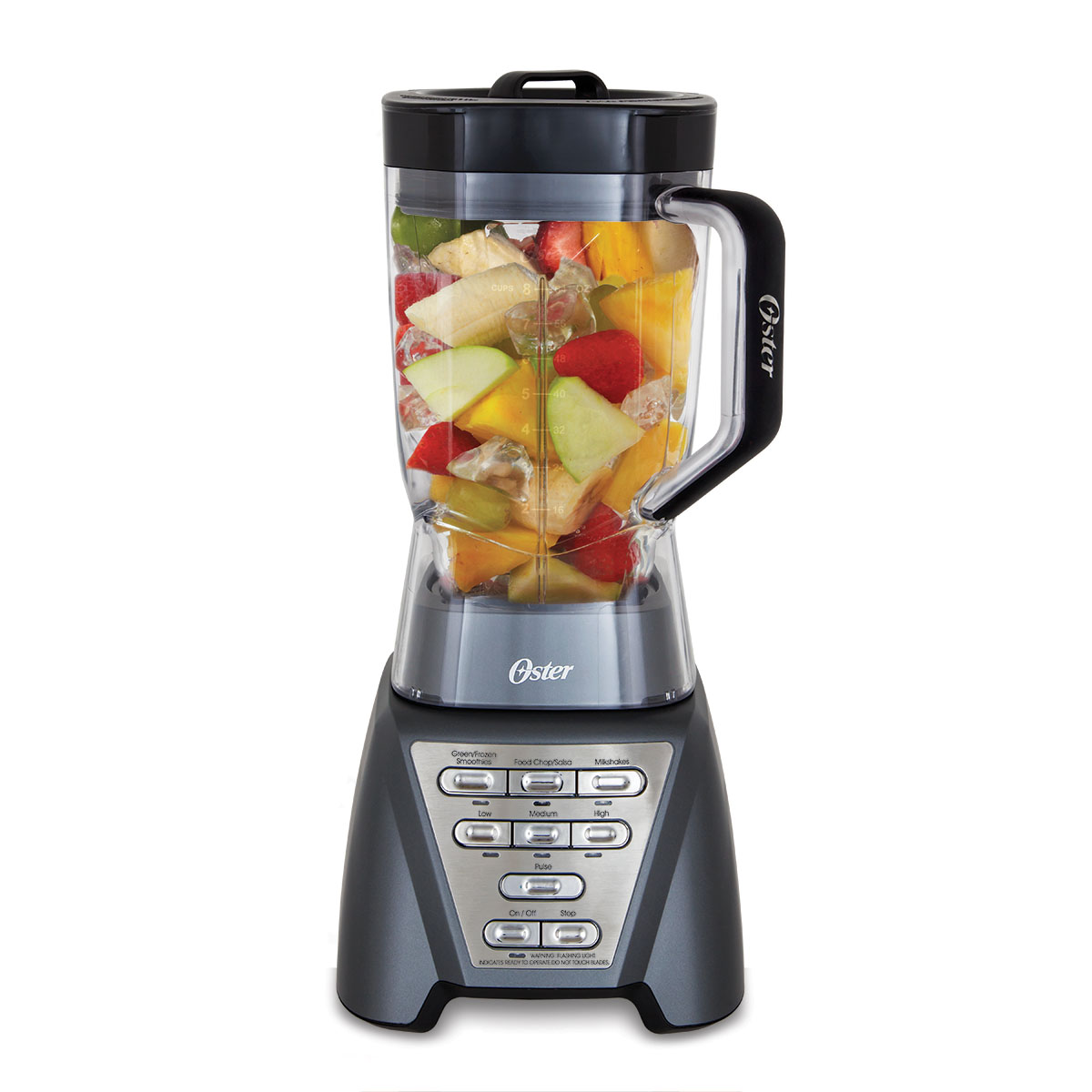 Oster® Pro 1200 Blender with 3 Pre-Programmed Settings and 5-Cup Food  Processor, Gray | Oster