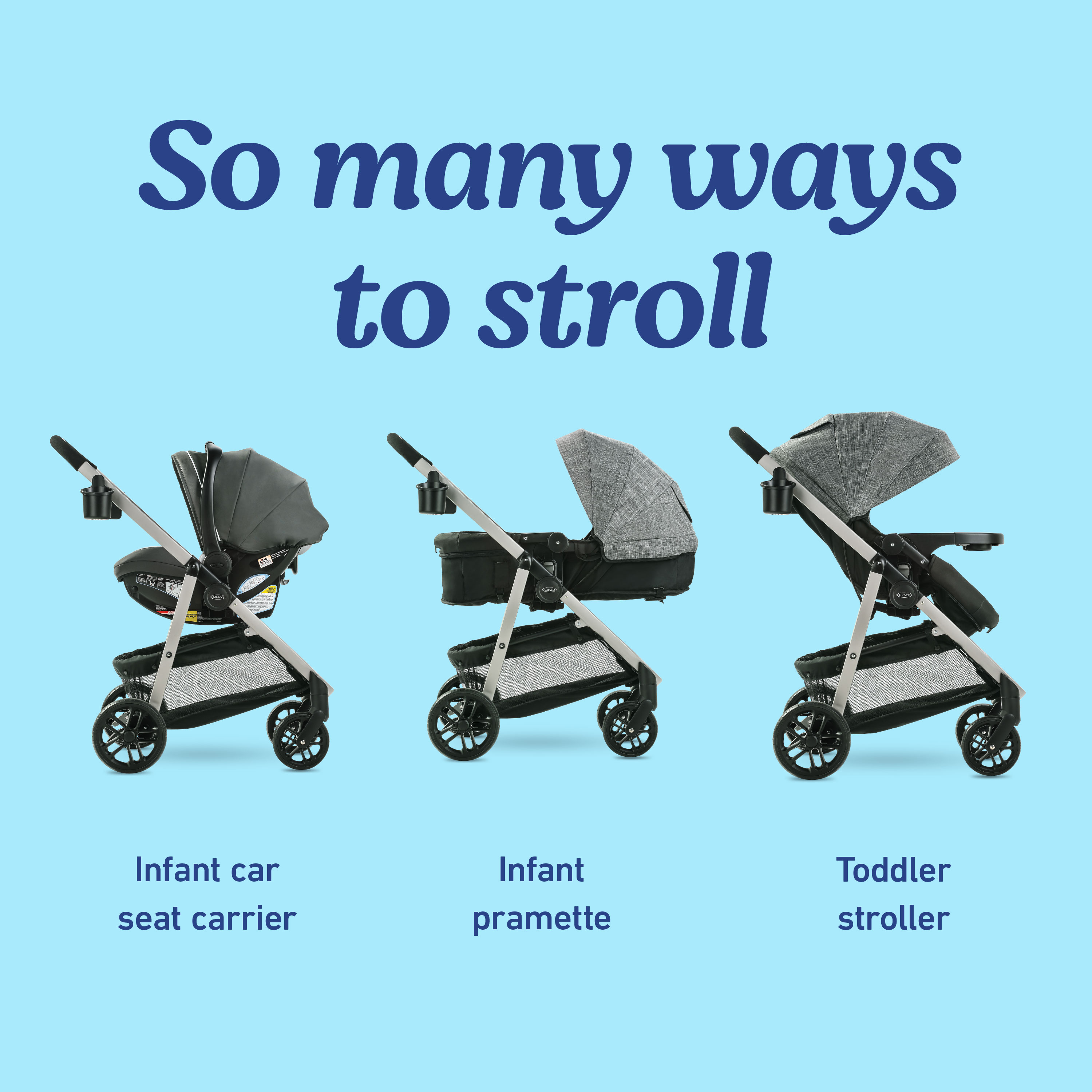 Graco Modes Pramette 3-in-1 Travel System (Lilac Mod)